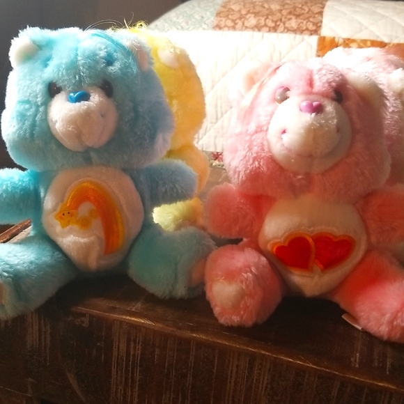 Vintage 1983 CARE BEARS-Lot of 7-Plushes 5 3/4in. Tall - Picture 6 of 6